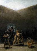 Francisco de Goya The Yard of a Madhouse France oil painting artist